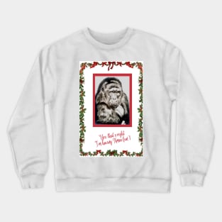 Gorilla having Xmas fun! Crewneck Sweatshirt